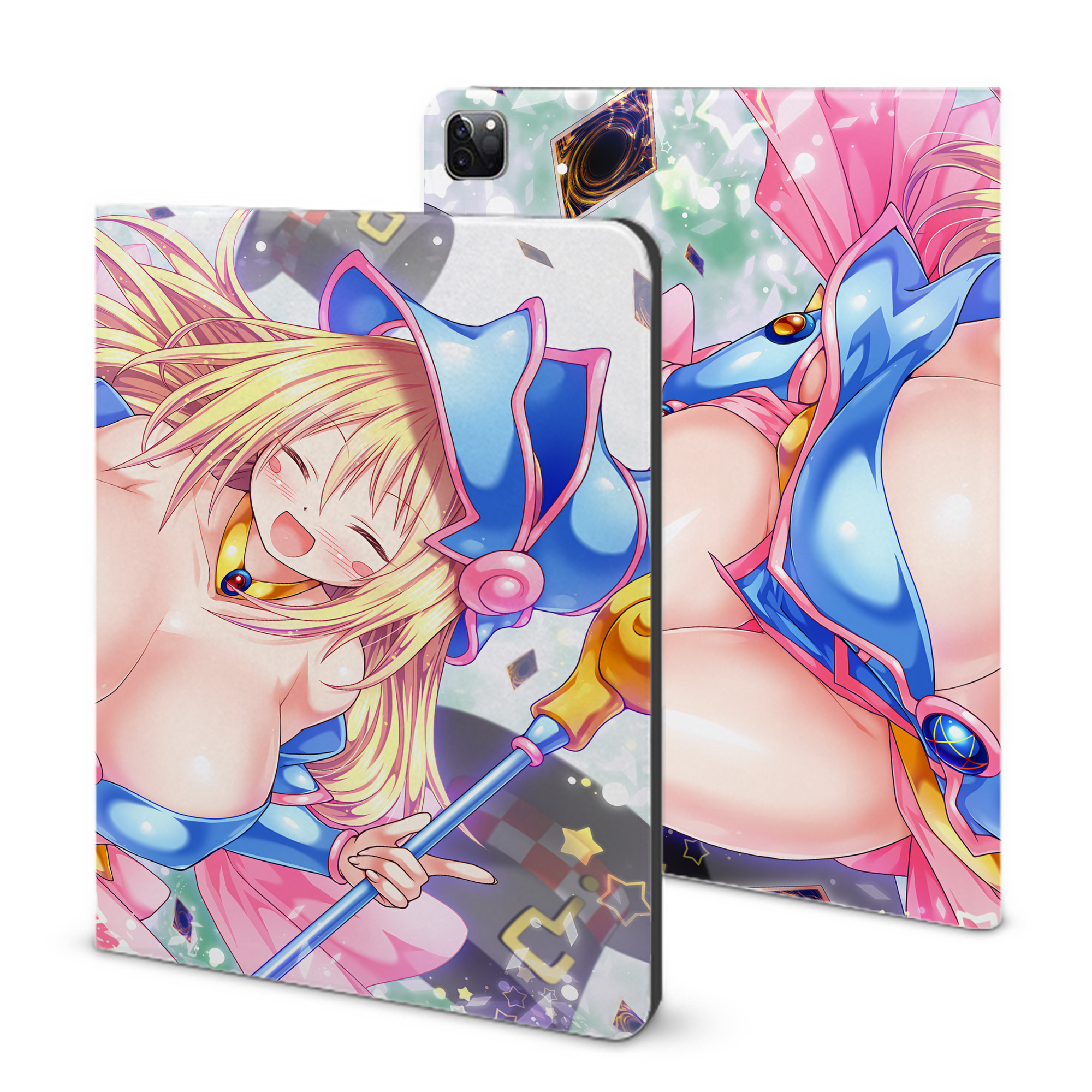 （画像用） 遊☆戯☆王 Yu-Gi-Oh! IPad ケース ブック型 PUレザー TPU 耐衝撃 軽量 薄型 ペン収納なし 全面保護 IPad 各モデル対応
